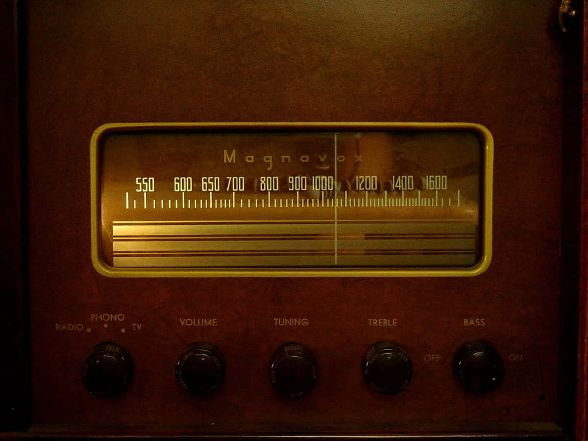 Magnavox Radio Receiver Frequency Panel Wallpaper