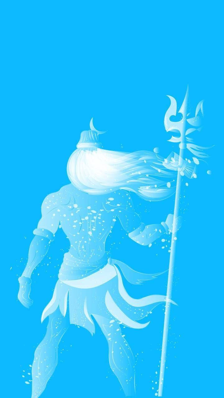 Mahadev Blue Digital Art Wallpaper