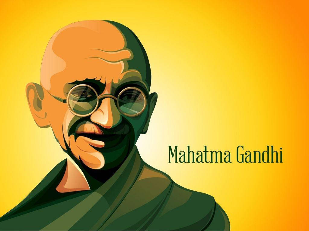 Mahatma Gandhi Vector Art Wallpaper
