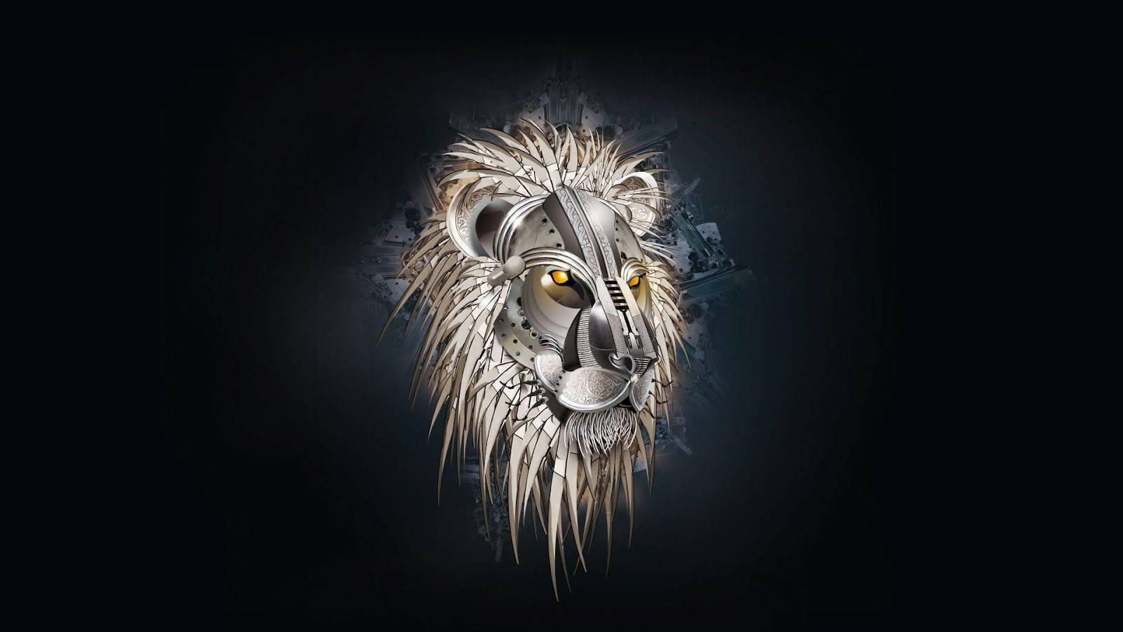 Majestic 3d Lion In Dynamic Artwork Wallpaper