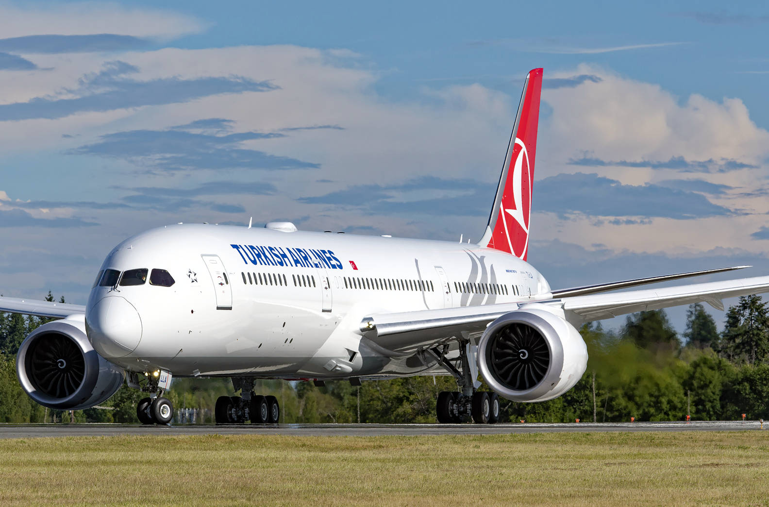 Majestic Beauty Of Turkish Airlines Boeing 787-9 Dreamliner Wallpaper