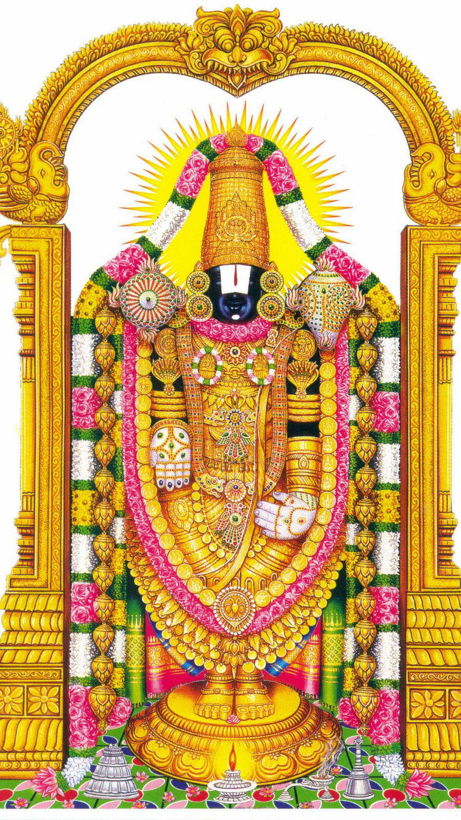 Majestic Image Of Venkateswara Swamy Wallpaper