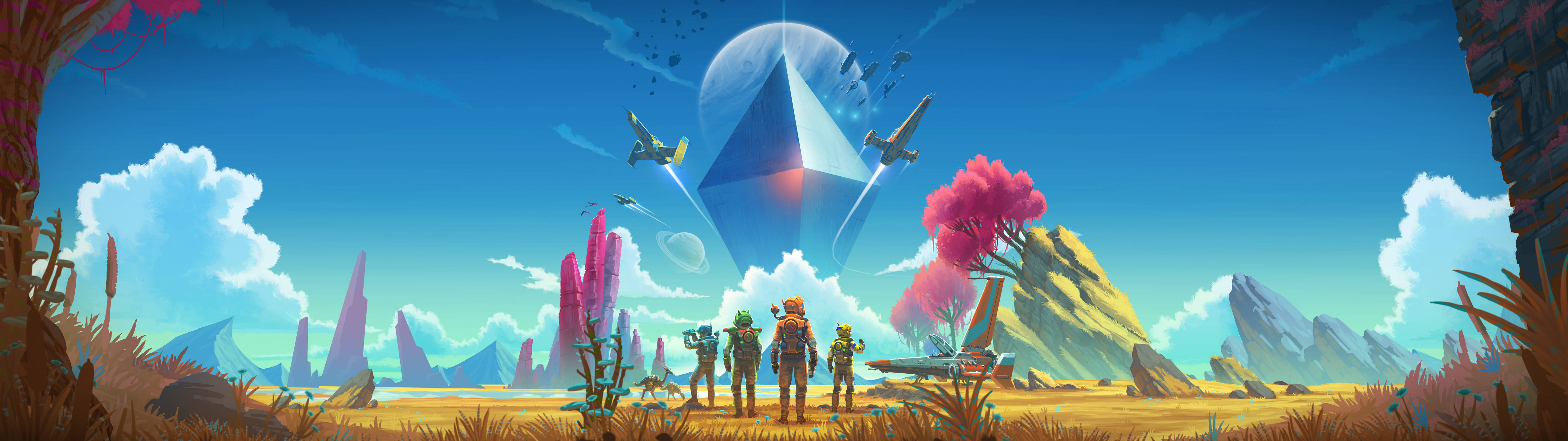 Majestic Universe Exploration - No Man's Sky Game Scene Wallpaper