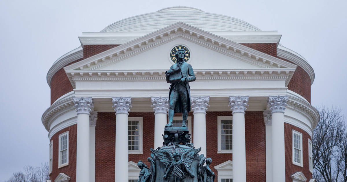 Majestic View Of The Rotunda, University Of Virginia Wallpaper