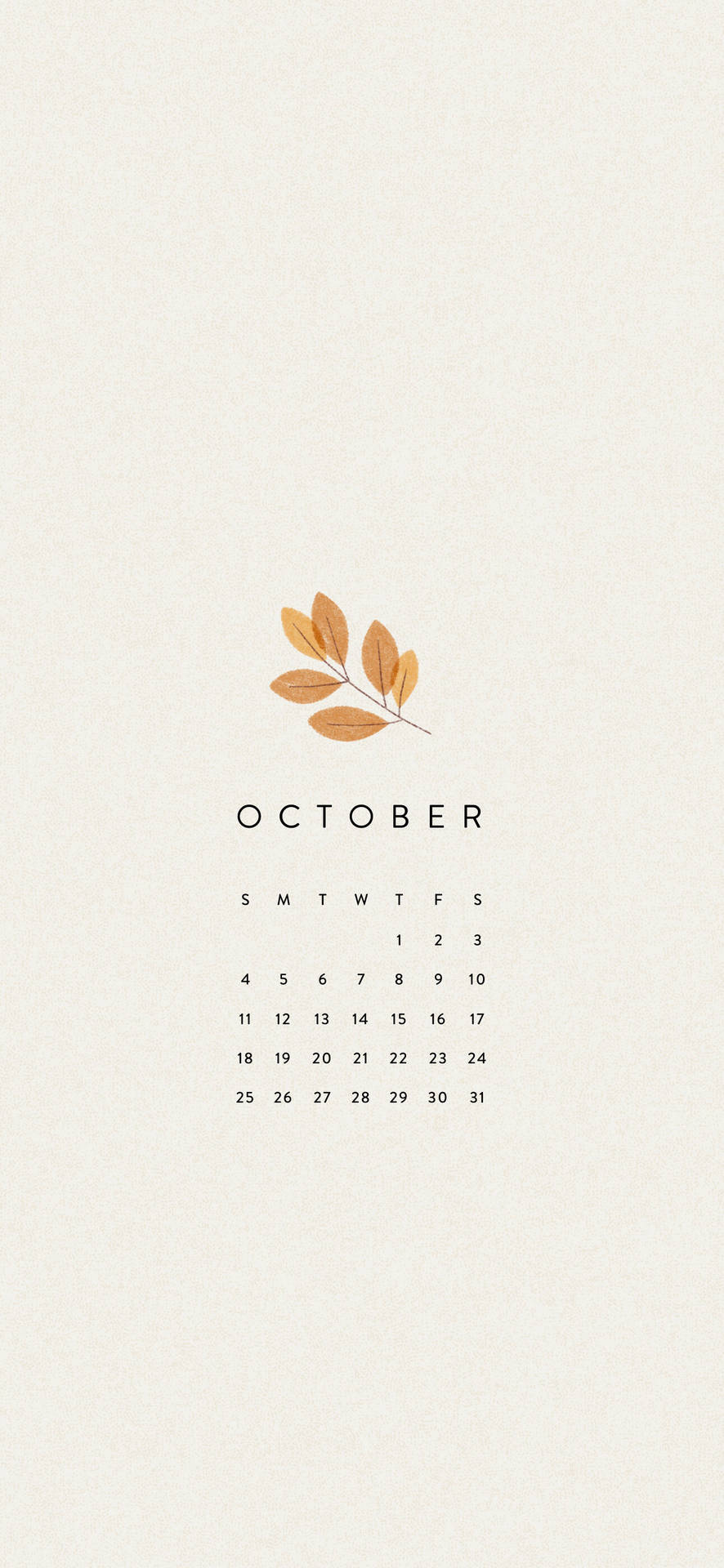 Make Every Day Of October Count With This Pretty Floral Calendar Page. Wallpaper