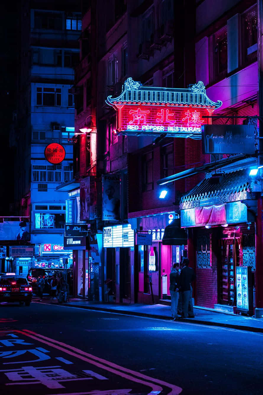 Make Your Dreams Come Alive In The Neon City Wallpaper