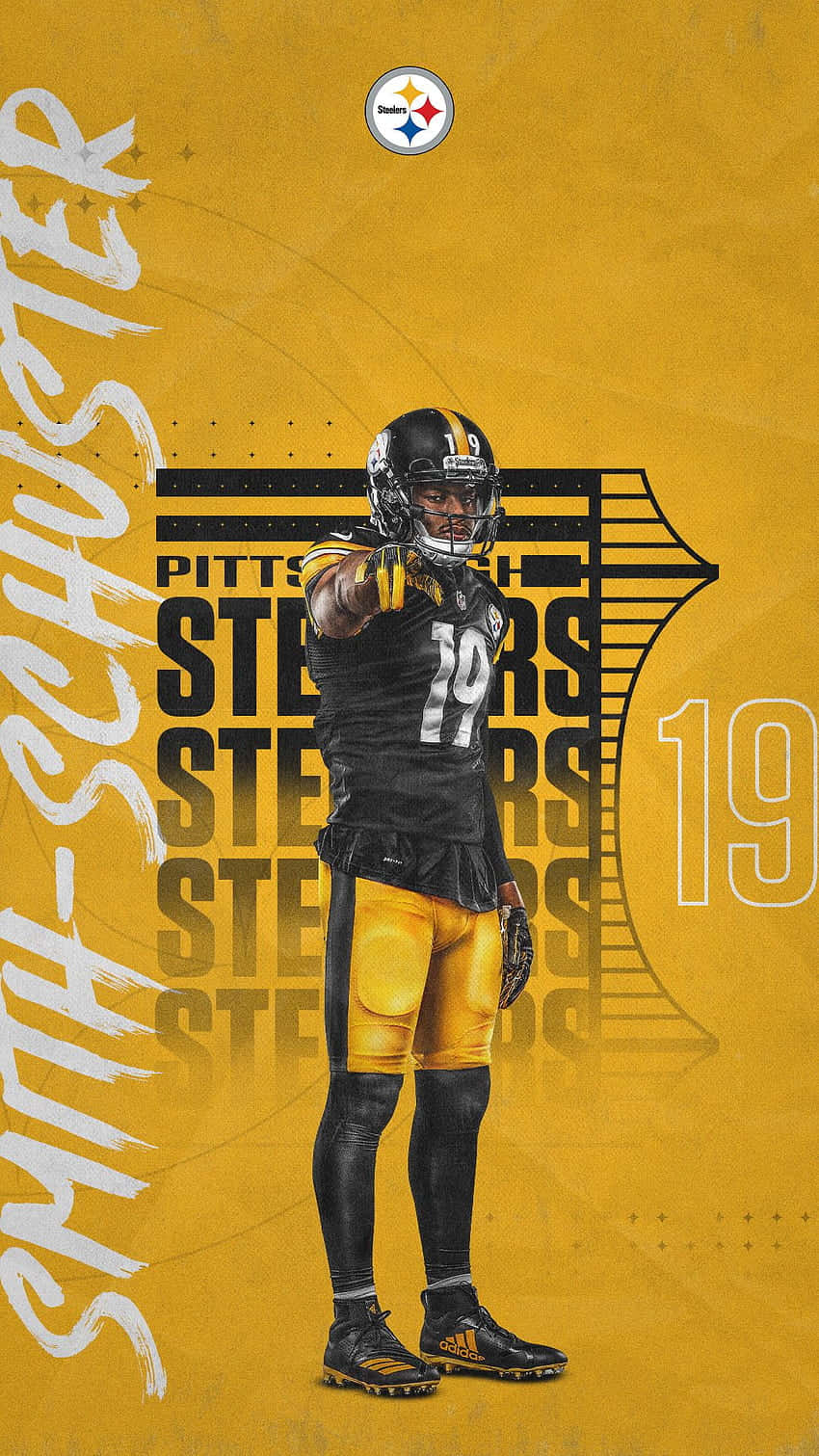 Make Your Iphone Stand Out With This Officially Licensed Pittsburgh Steelers Wallpaper Wallpaper