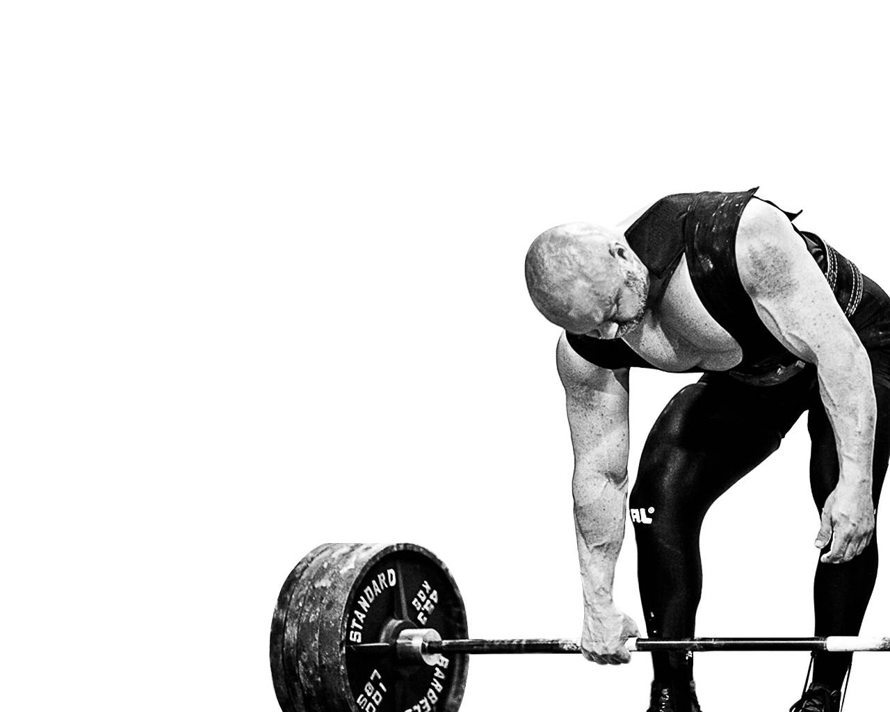 Man Prepares For Weight Lifting Wallpaper