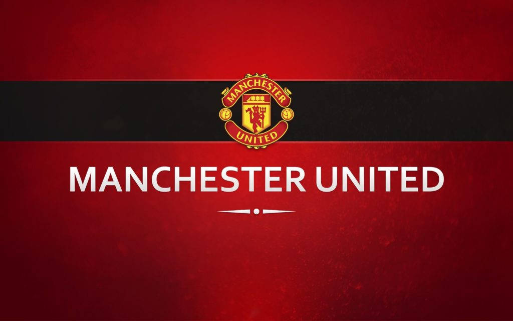 Manchester United Logo Red And Black Wallpaper