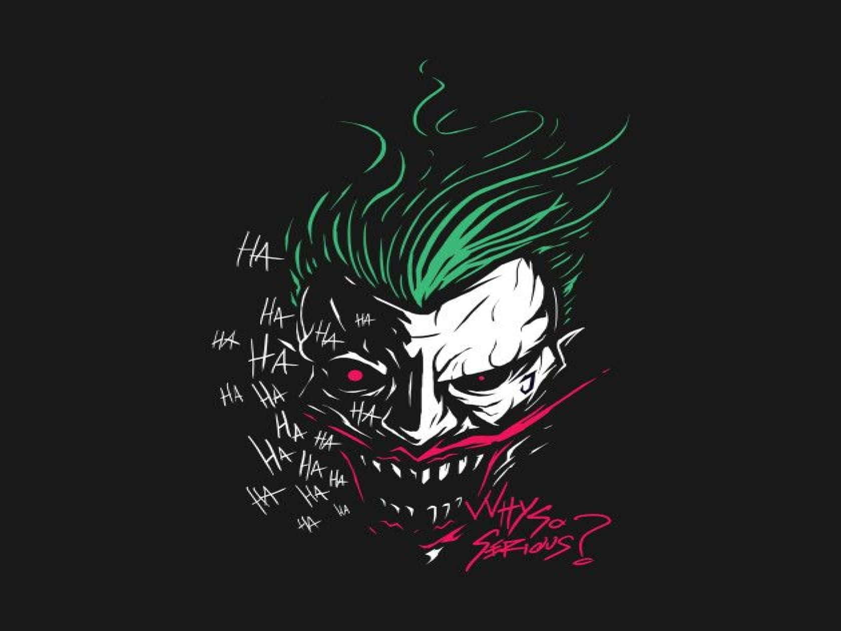 Maniacal Laughter Of The Iconic Joker Wallpaper
