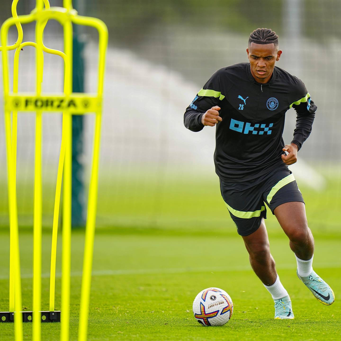 Manuel Akanji And Training Dummy Wallpaper