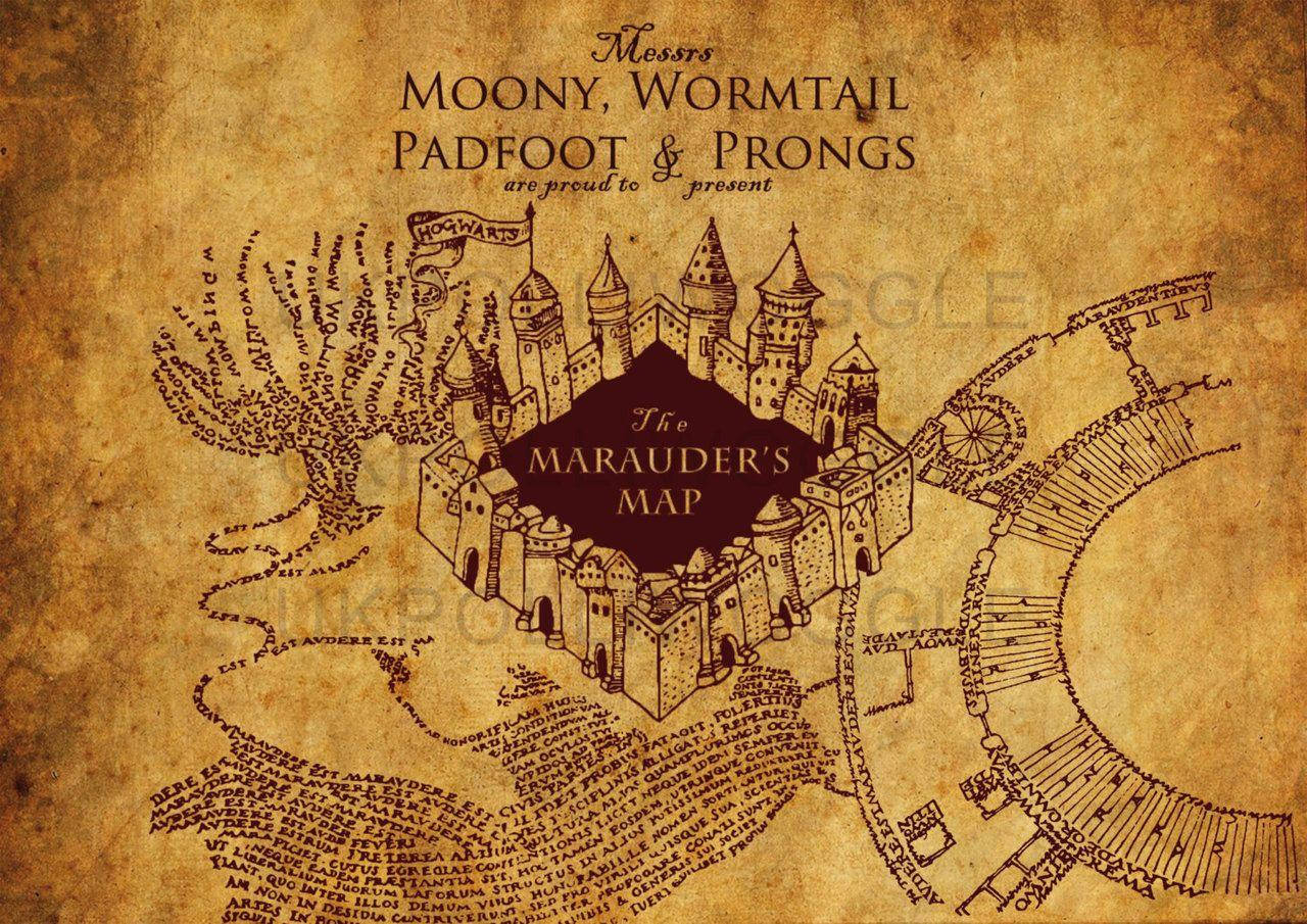 Marauders Map From Harry Potter Wallpaper