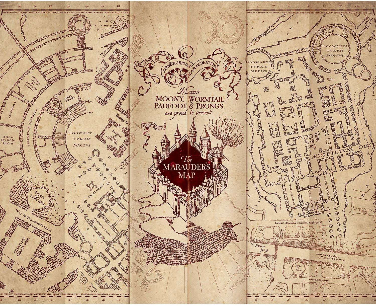Marauders Map Front Page Wallpaper