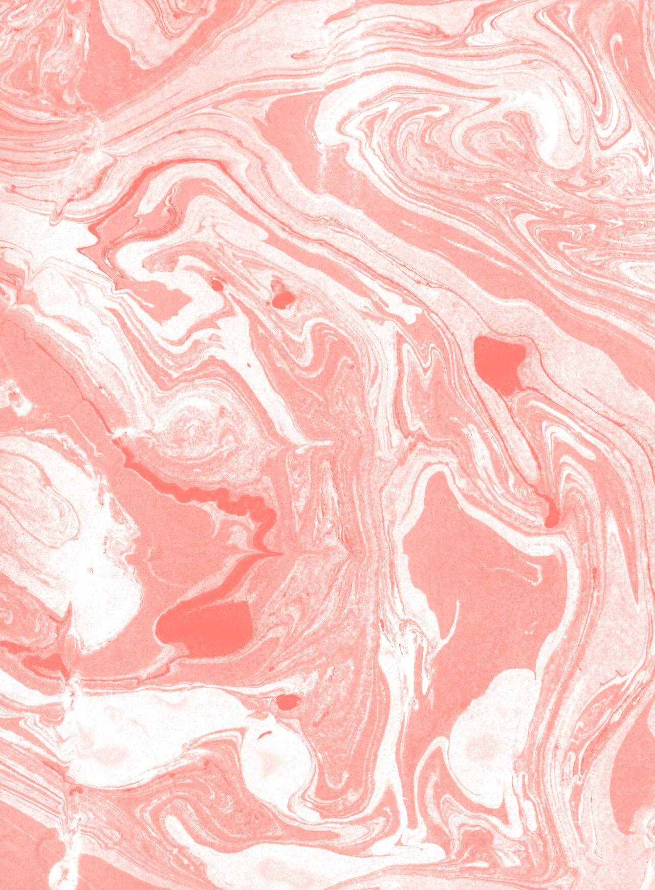 Marble Pink And Peach Liquid Patterns Wallpaper