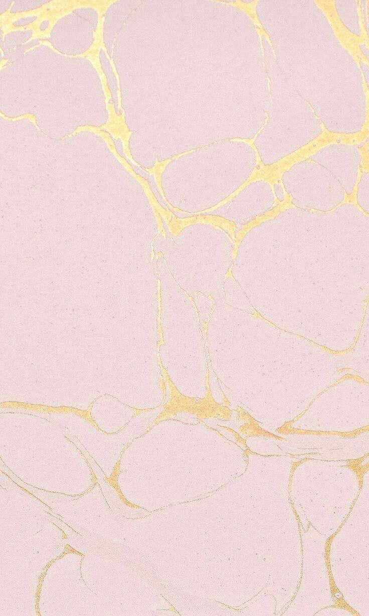 Marble Pink And Shiny Gold Cracks Wallpaper