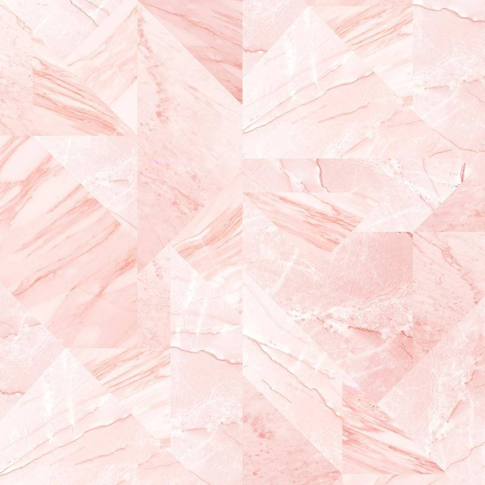 Marble Pink Geometric Shapes Wallpaper