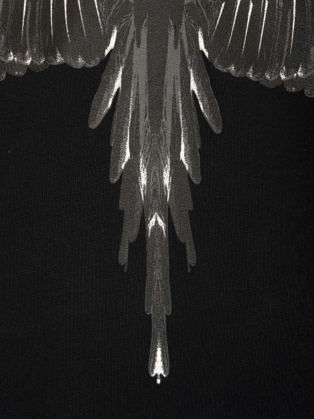 Marcelo Burlon Gray White Wings Wallpaper