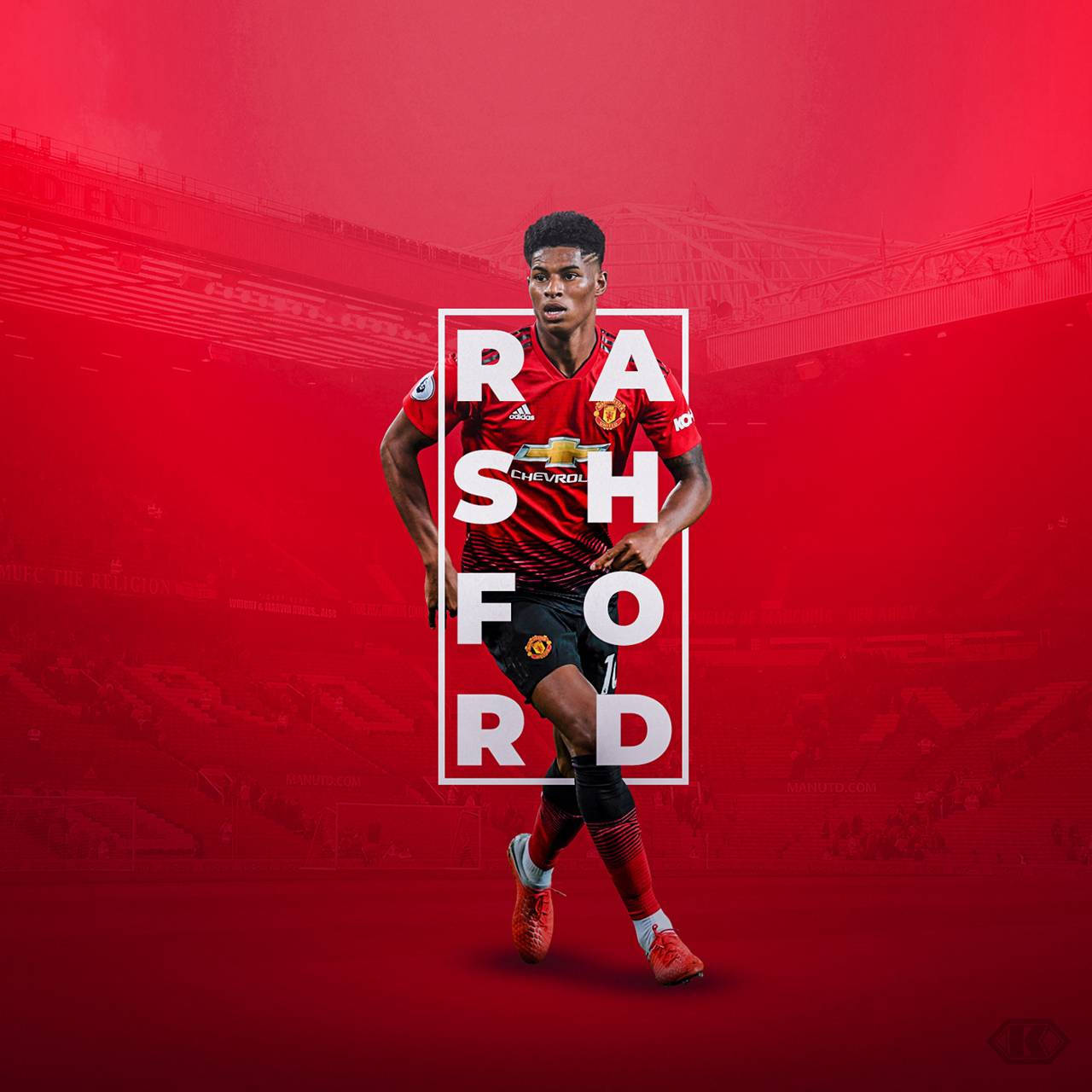 Marcus Rashford Fan Art Wallpaper