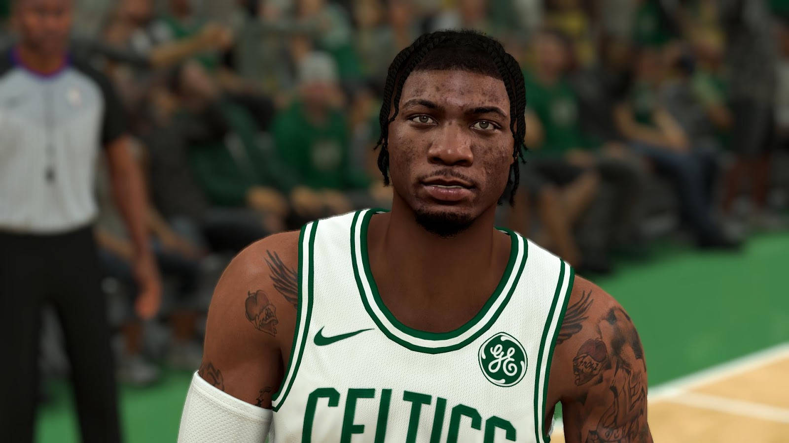 Marcus Smart On Cyber Face Id Wallpaper
