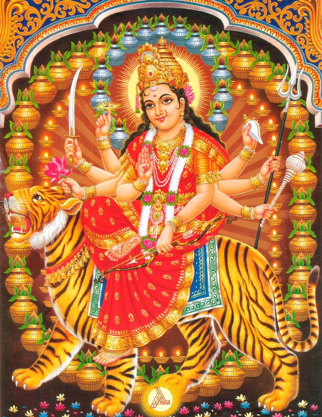 Mariamman Several Hands Wallpaper