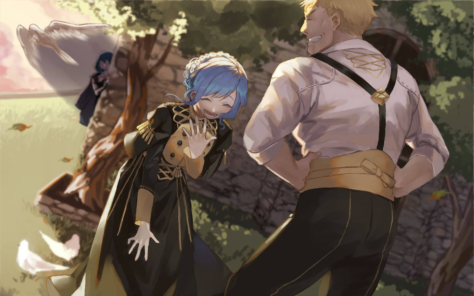 Marianne And Raphael Fire Emblem Three Houses Wallpaper