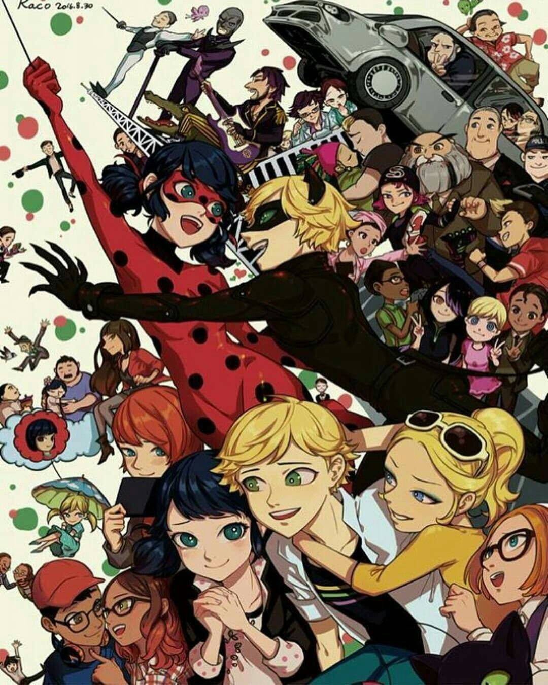 Download free Marinette And Miraculous Ladybug Characters Wallpaper -  MrWallpaper.com