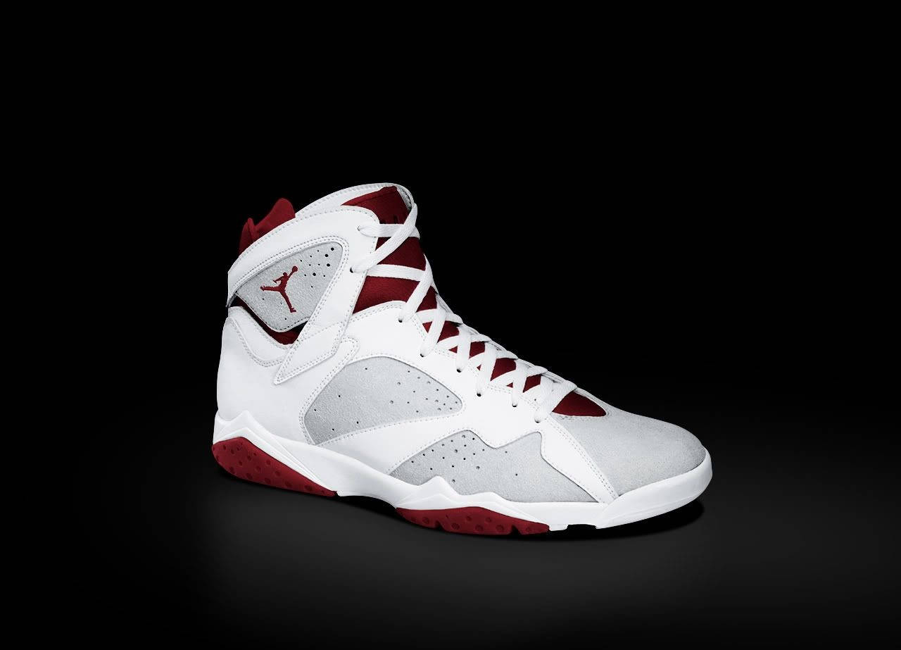 Maroon Air Jordan Shoes Wallpaper