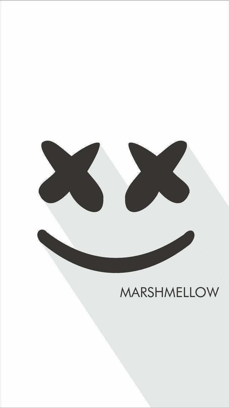 Marshmallow Dj Iconic Mask Design Wallpaper