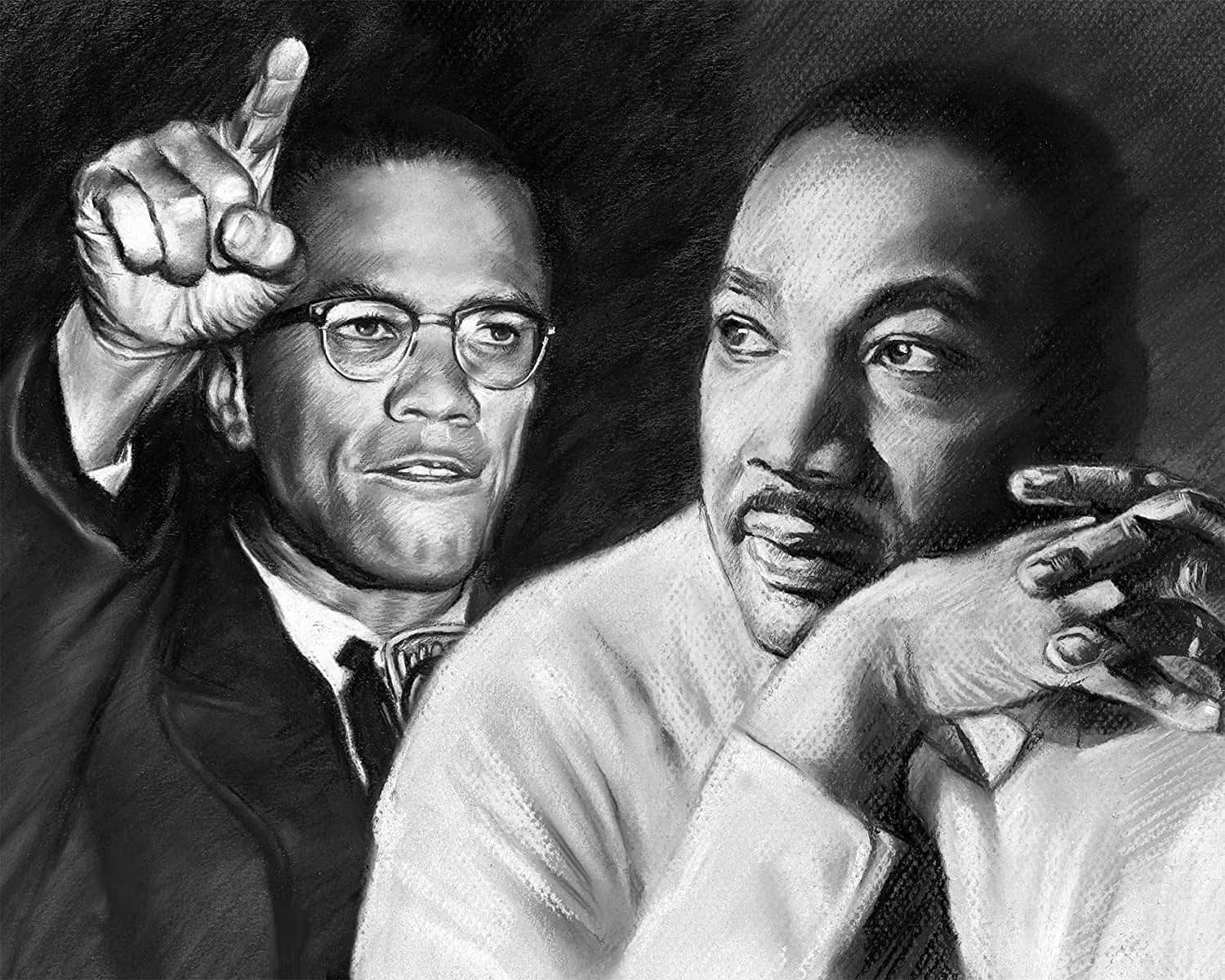 Martin Luther King And Malcolm X Wallpaper