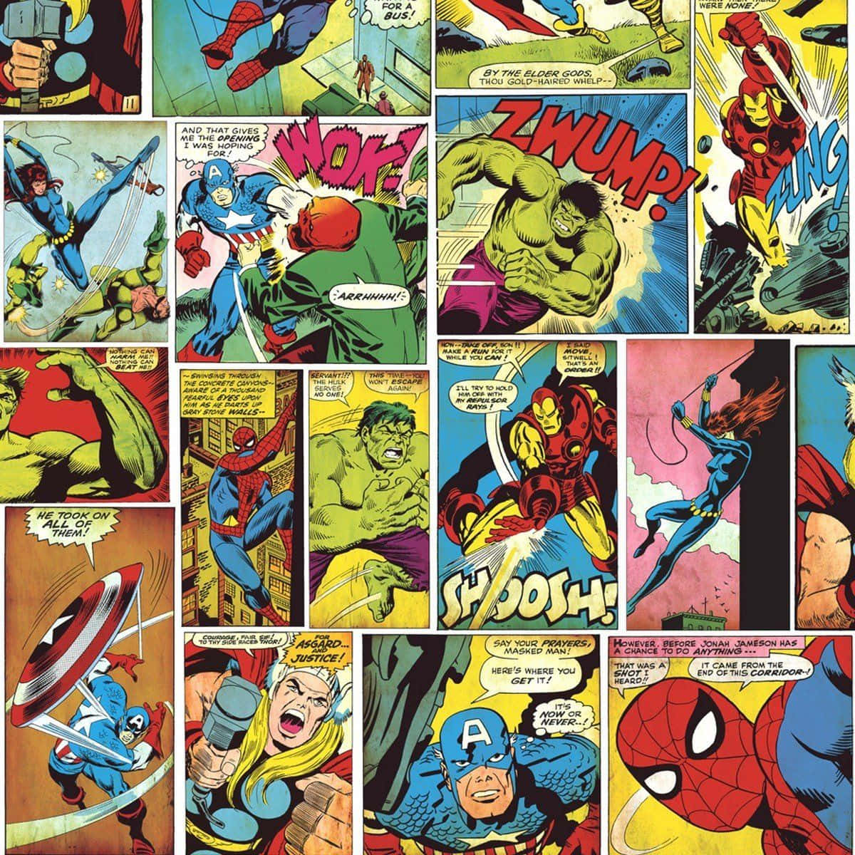 Marvel Comic Book Doing Things Wallpaper