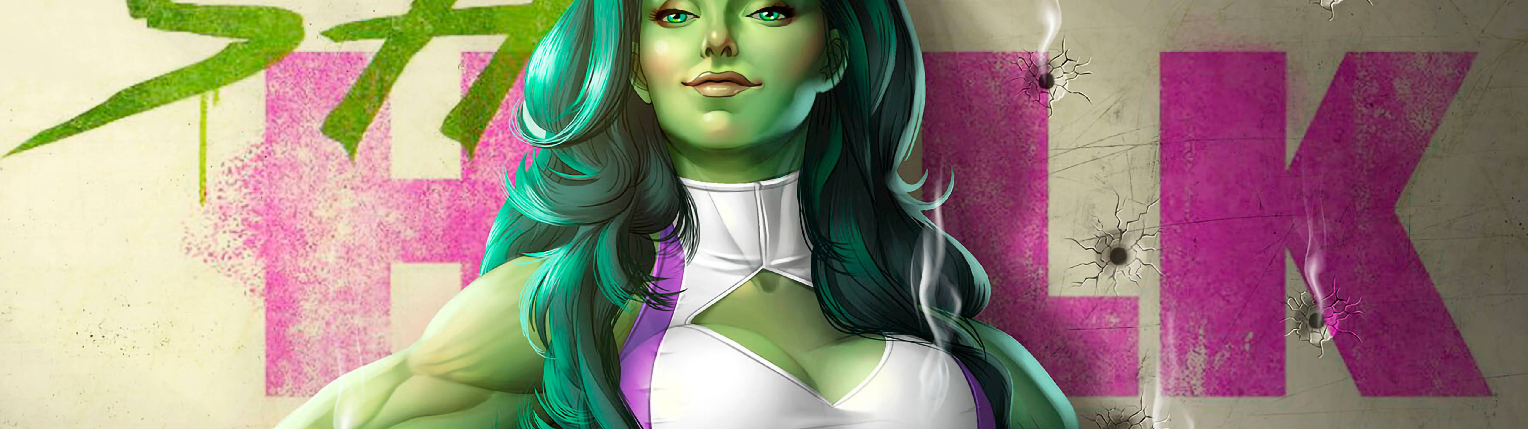 Marvel Hero She Hulk 5120 X 1440 Wallpaper