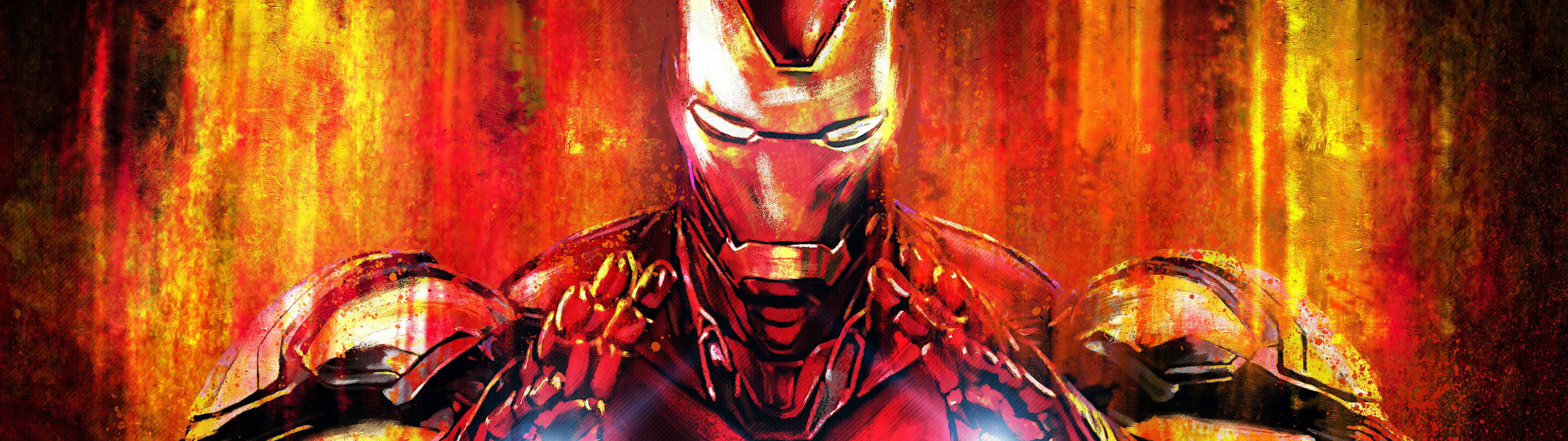 Marvel's Ironman Art 5120 X 1440 Wallpaper