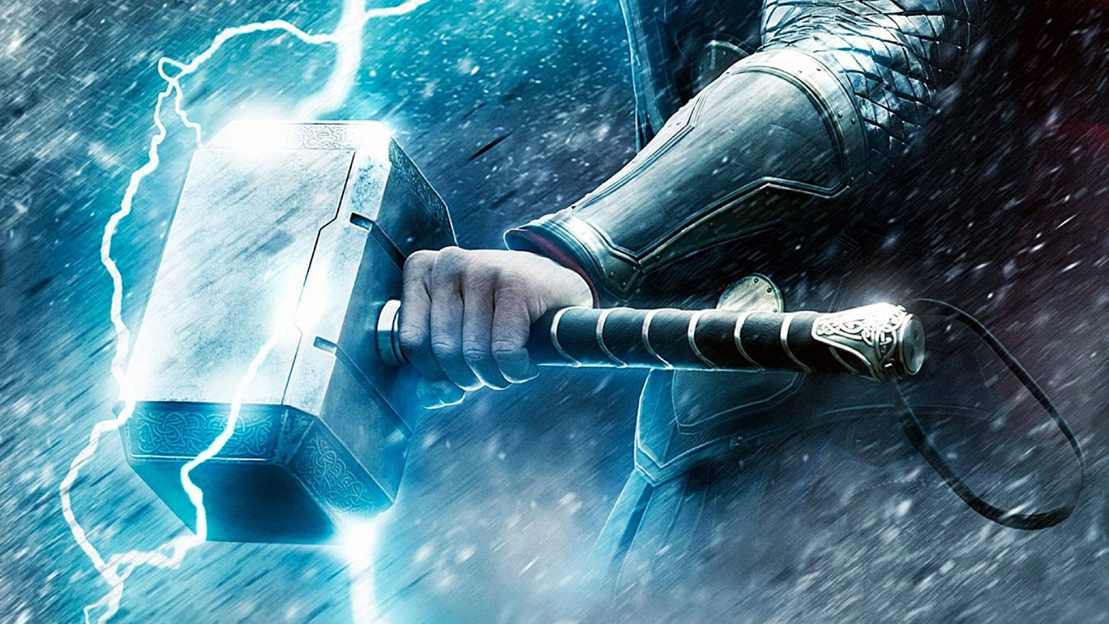 Marvel Thor Stormbreaker And Mjolnir Wallpaper
