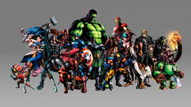 Marvel Vs. Capcom Grey Widescreen Wallpaper