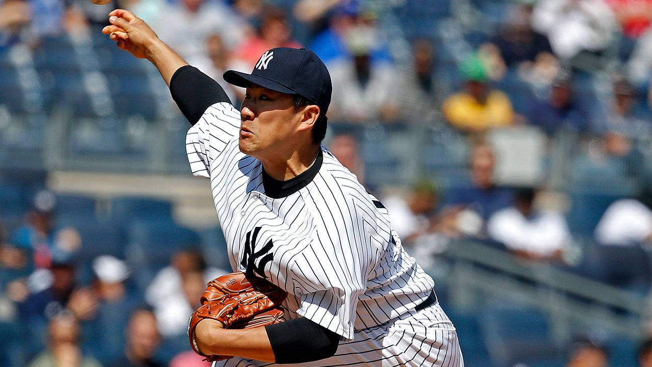 Masahiro Tanaka Powerful Overhand Throw Wallpaper