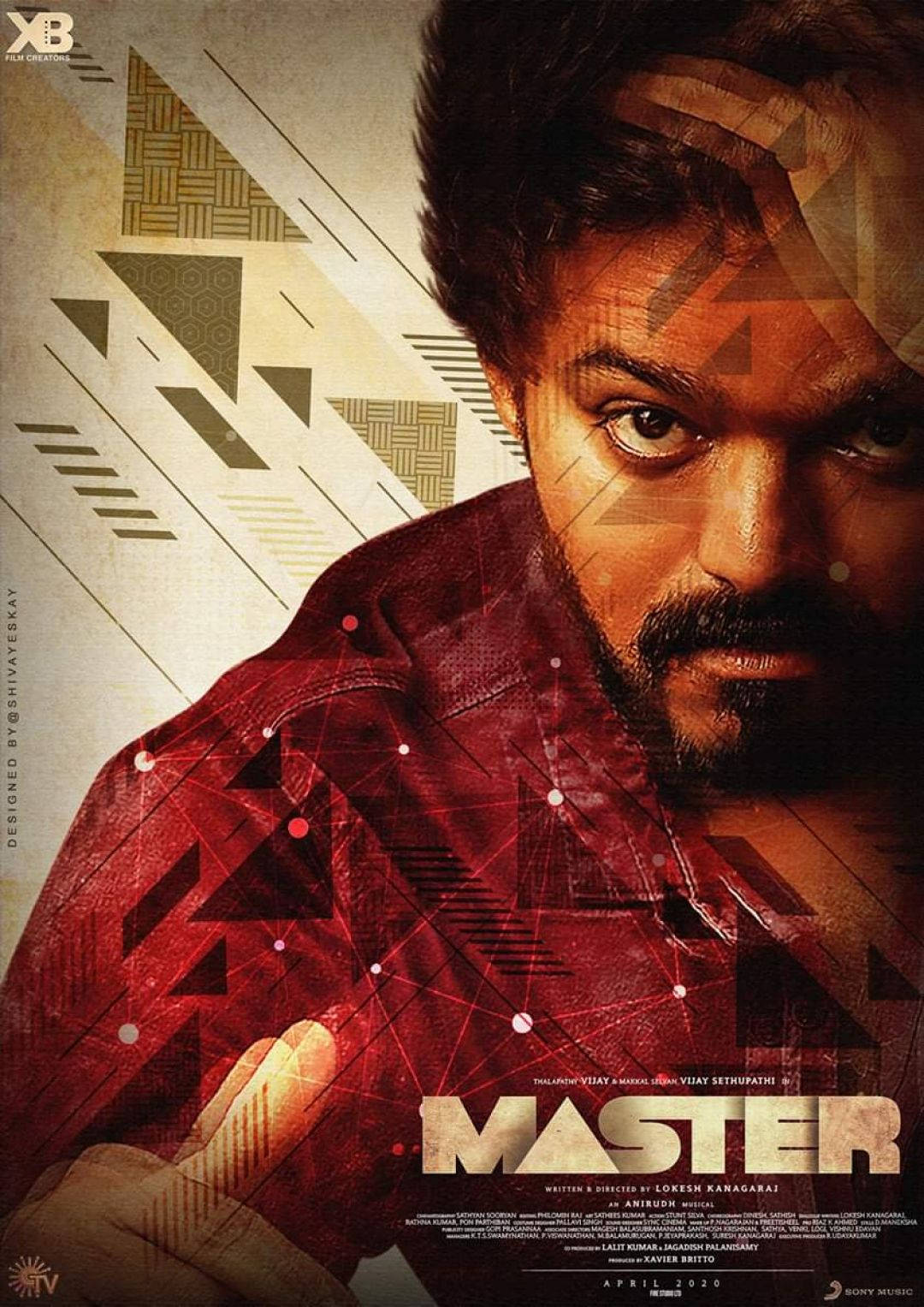 Master Vijay In 4k - A Dramatic Action Film Poster Wallpaper