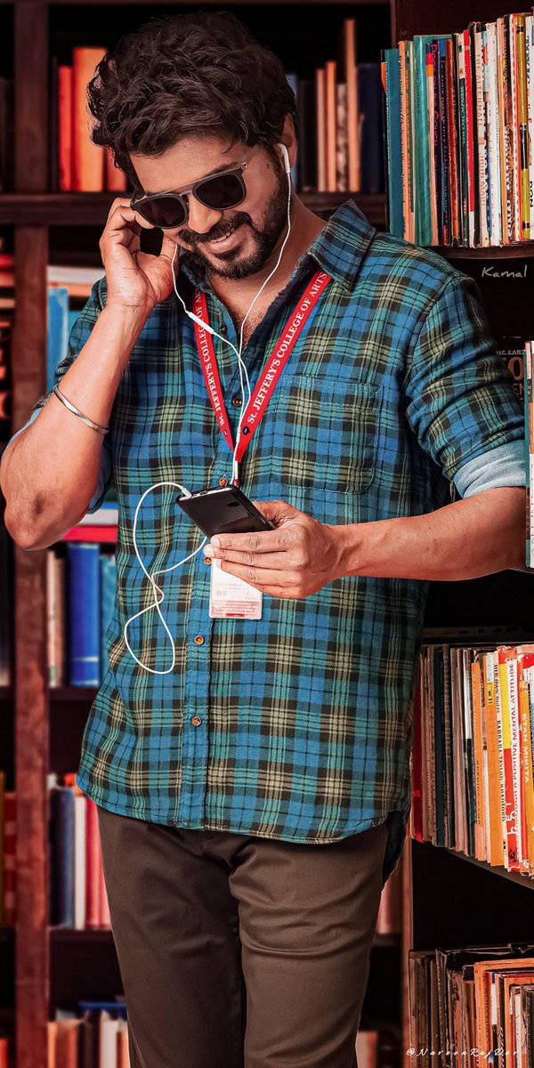 Master Vijay Library Photoshoot Wallpaper