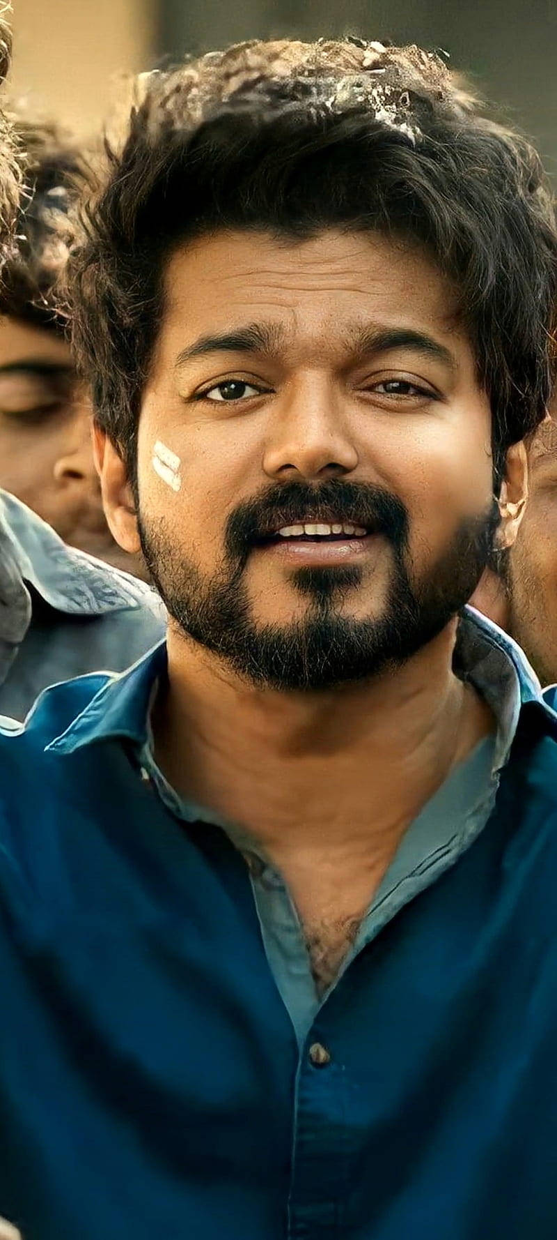 Master Vijay With Wounded Face Wallpaper