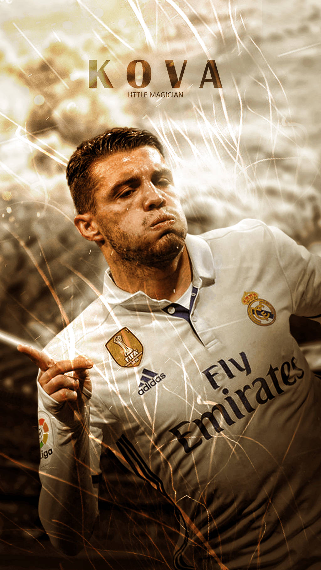 Mateo Kovacic Gold Light Wallpaper