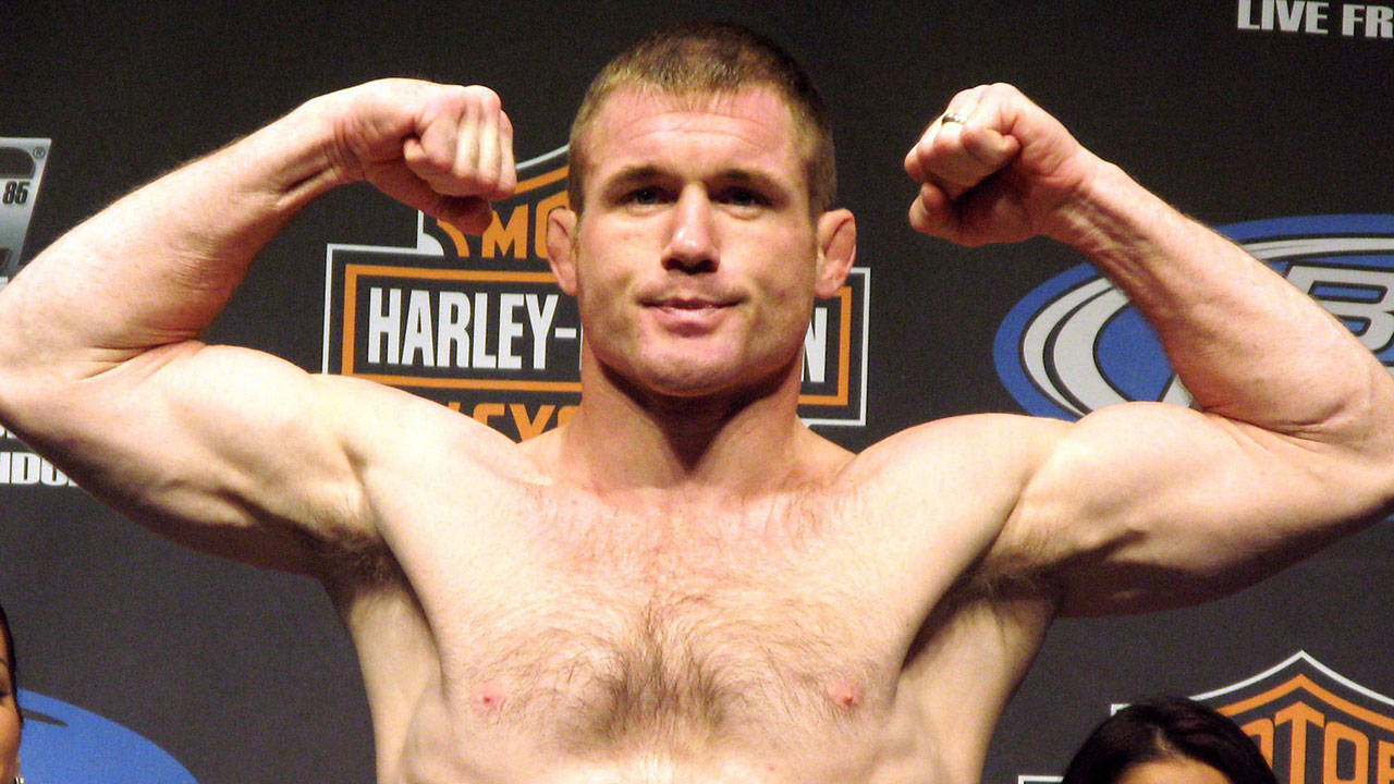 Matt Hughes Posing In Weigh-in Wallpaper