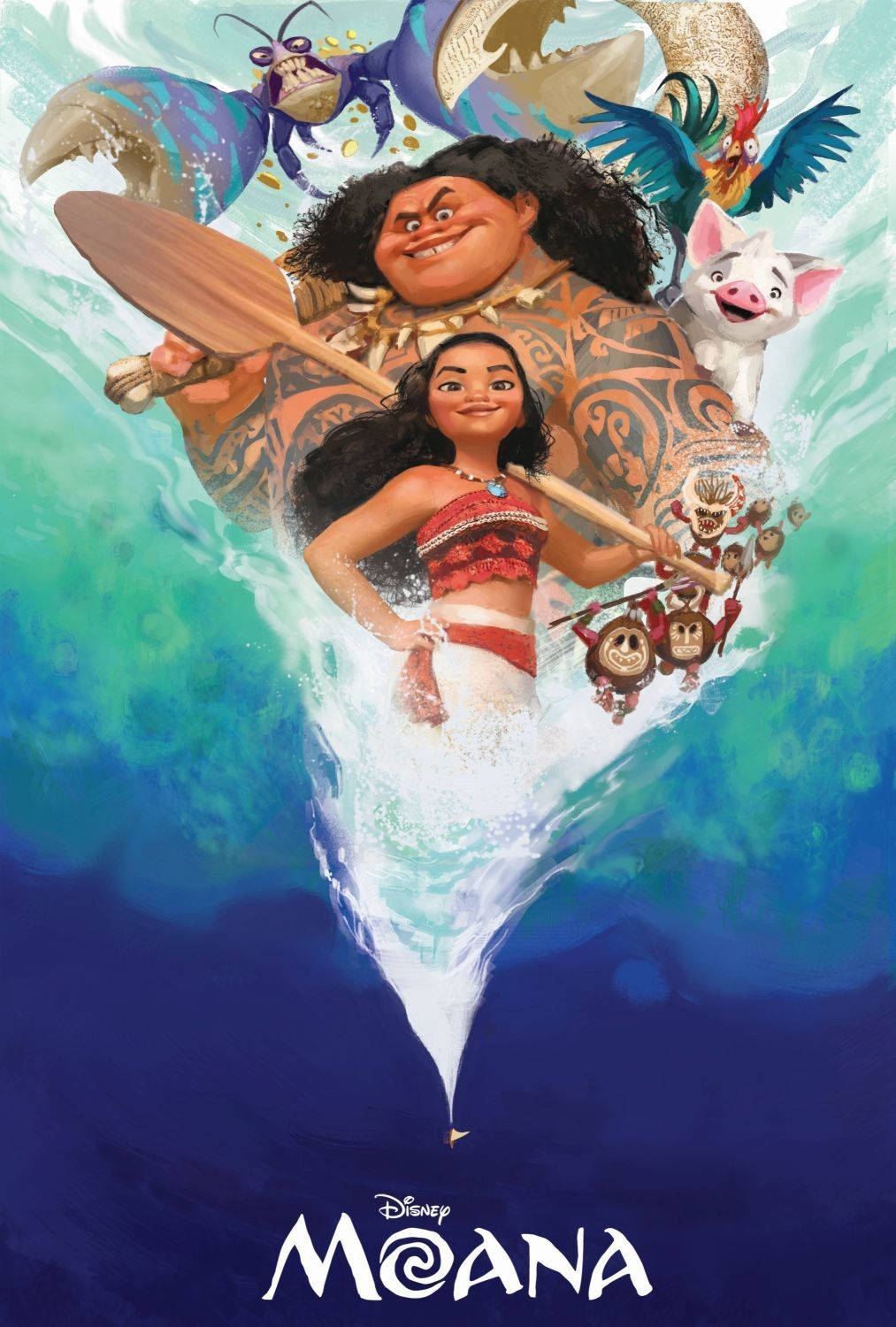 Maui Moana Digital Painting Wallpaper