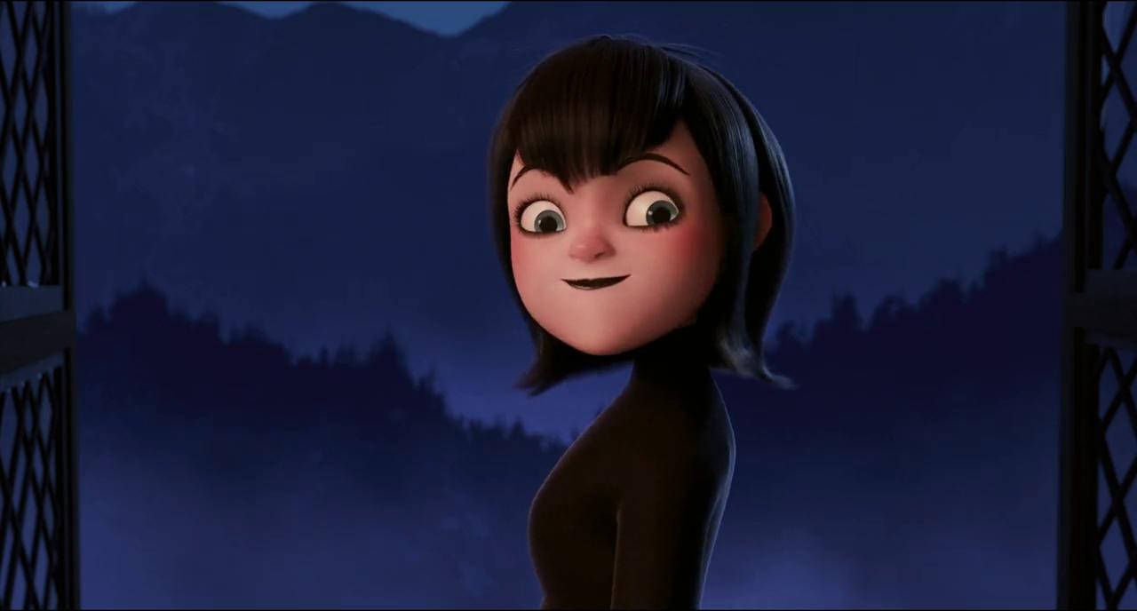 Mavis In Front Hotel Transylvania Window Wallpaper