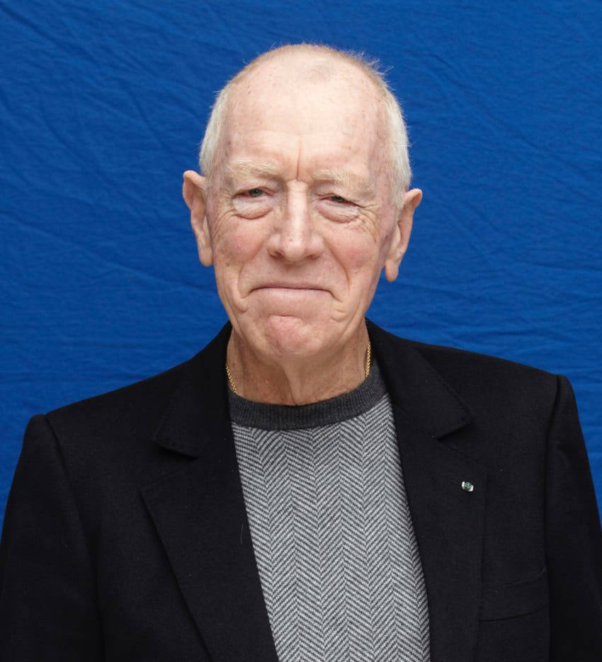 Max Von Sydow Big Smile Wallpaper