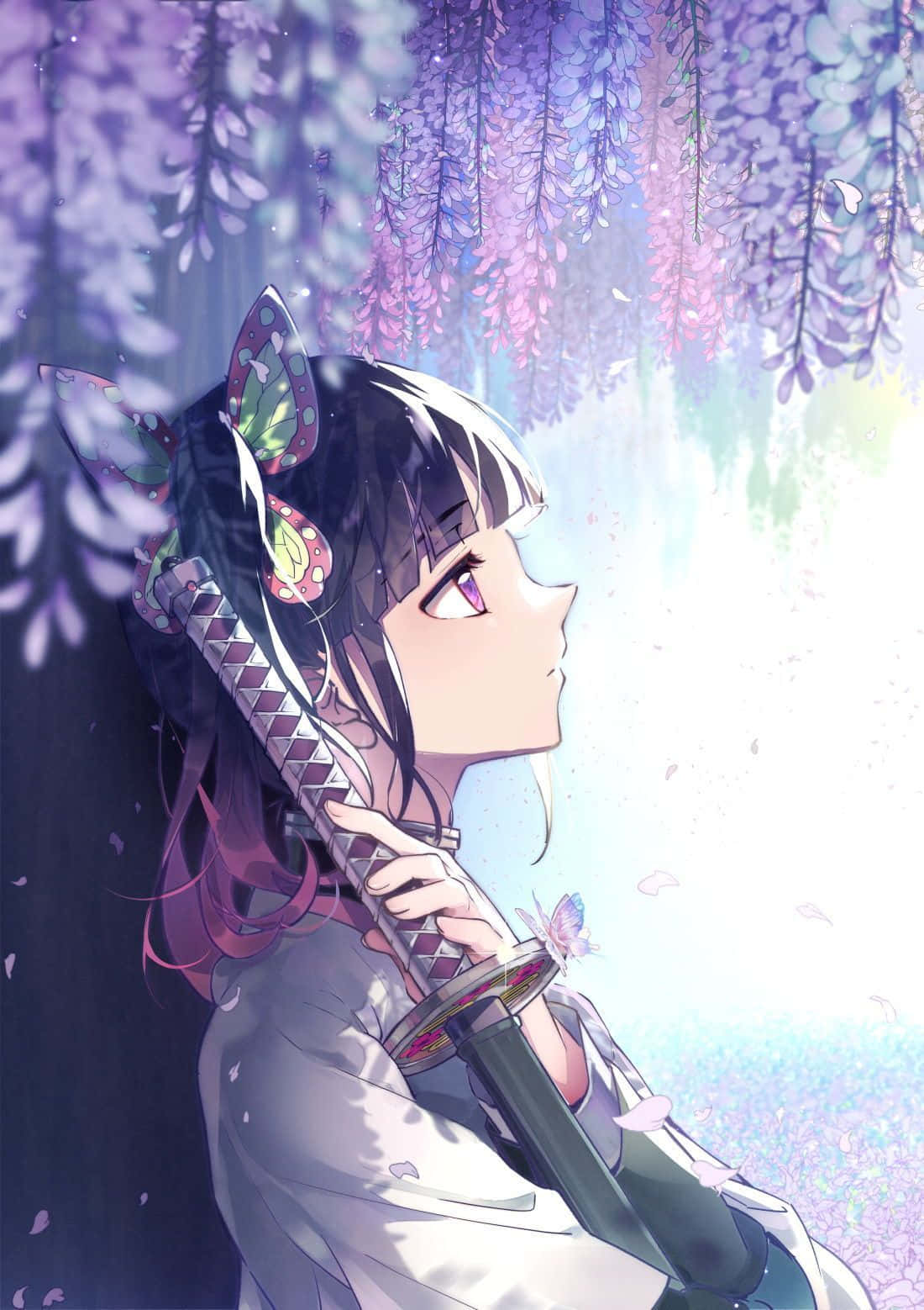 Meet Kanao Tsuyuri From The Demon Slayer Series Wallpaper