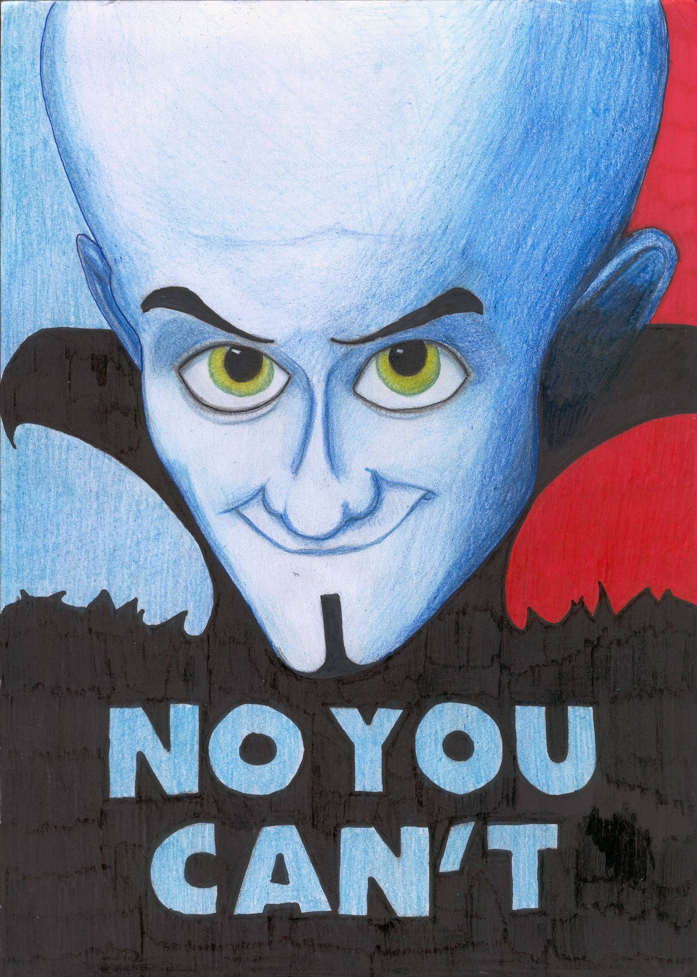 Download free Megamind Red And Blue Illustration Wallpaper - MrWallpaper.com