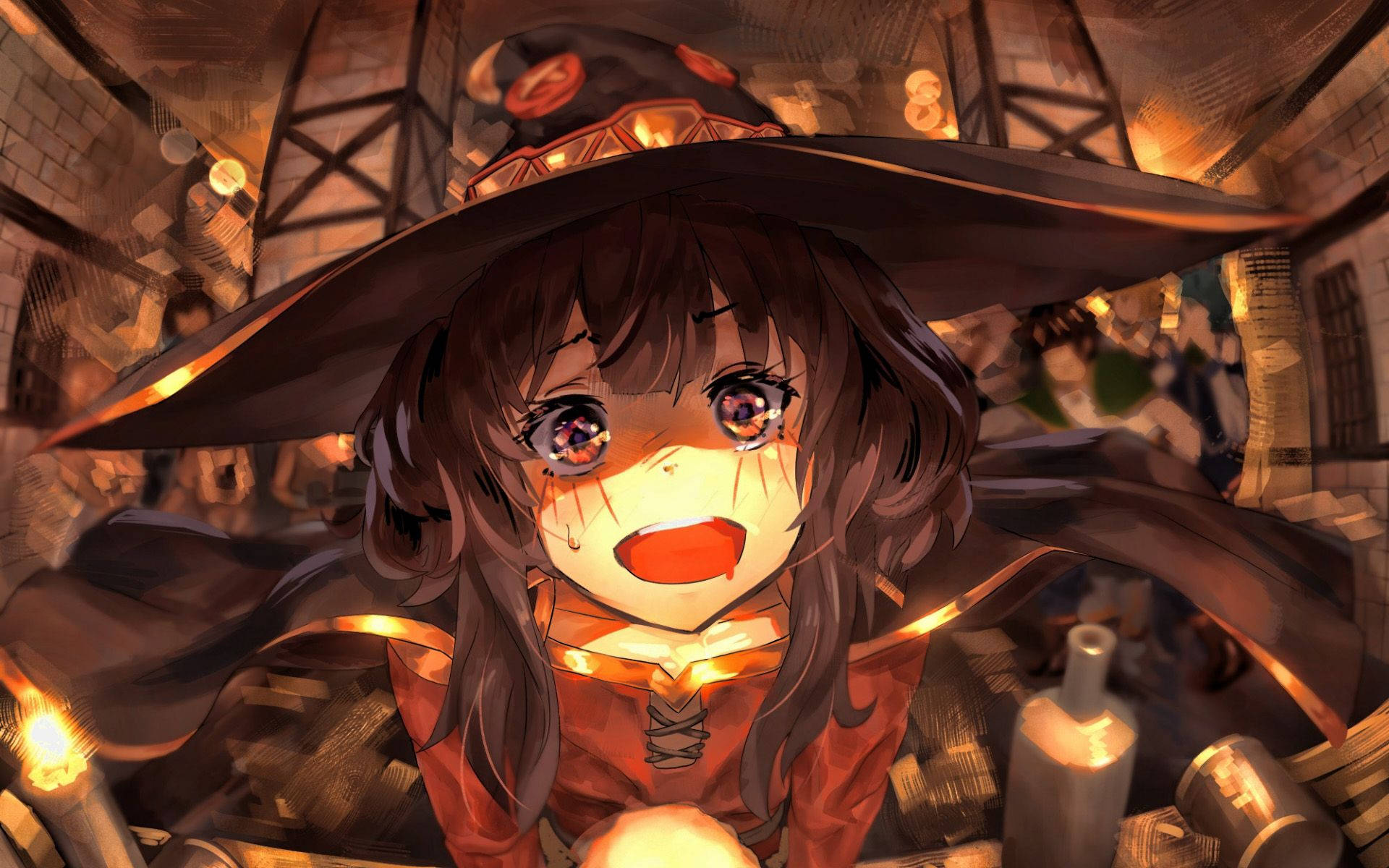 Megumin Blush Konosuba Live Wallpaper - MoeWalls