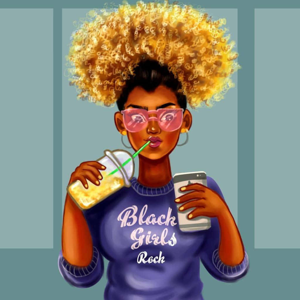 Melanin Blonde Kinky Hair Wallpaper