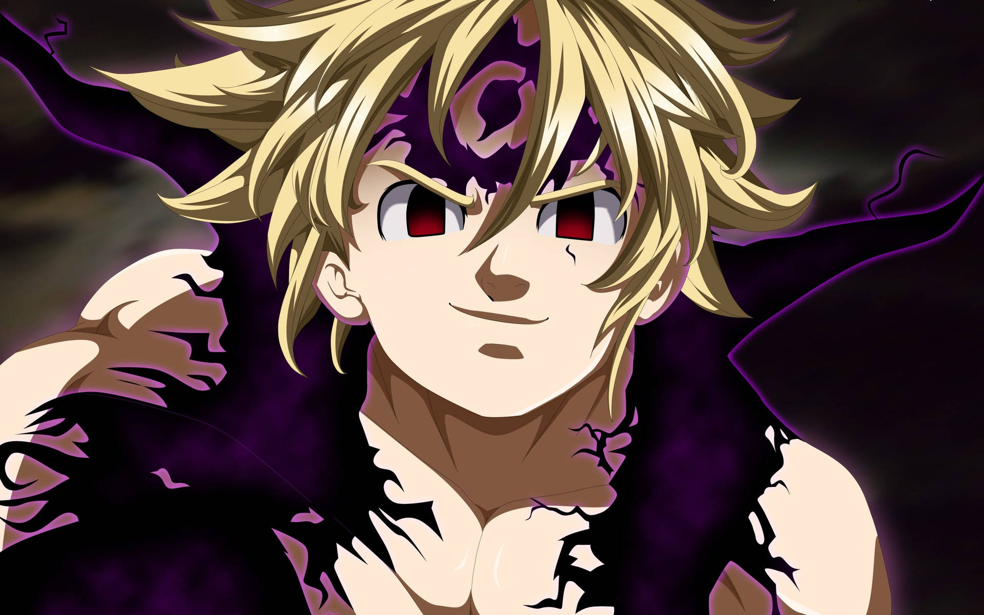 Download free Meliodas Demon Smirk Wallpaper - MrWallpaper.com