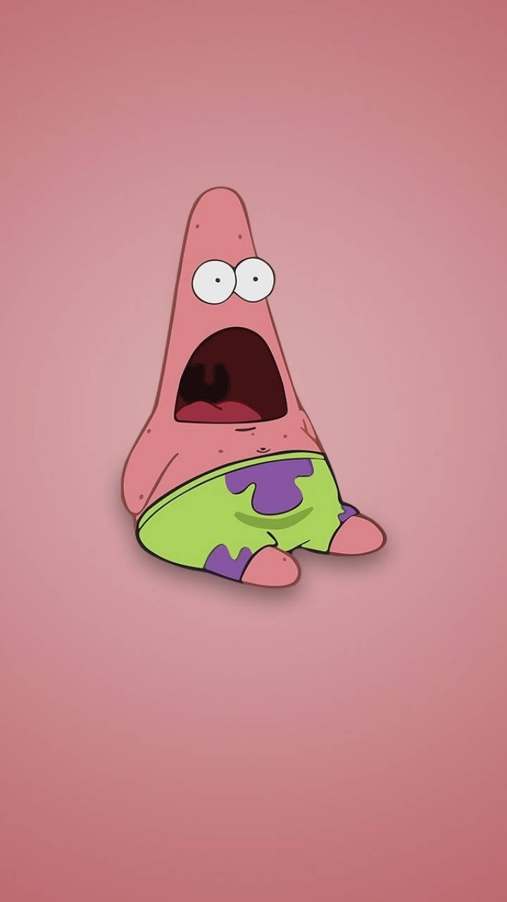 Meme Phone Shocked Patrick Star Wallpaper