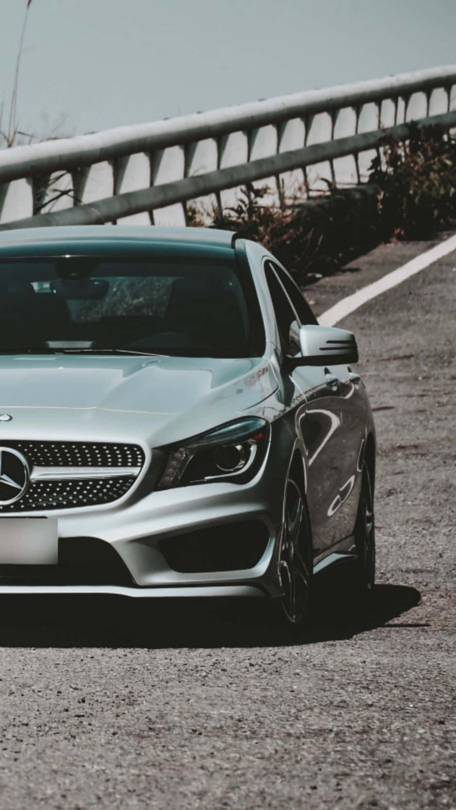 Mercedes Classic Cool Silver Iphone Wallpaper